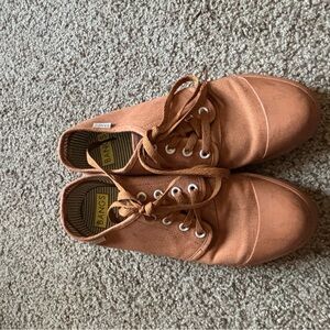 BANGS Women's Casual Lace-Up Sneakers in Burnt Orange